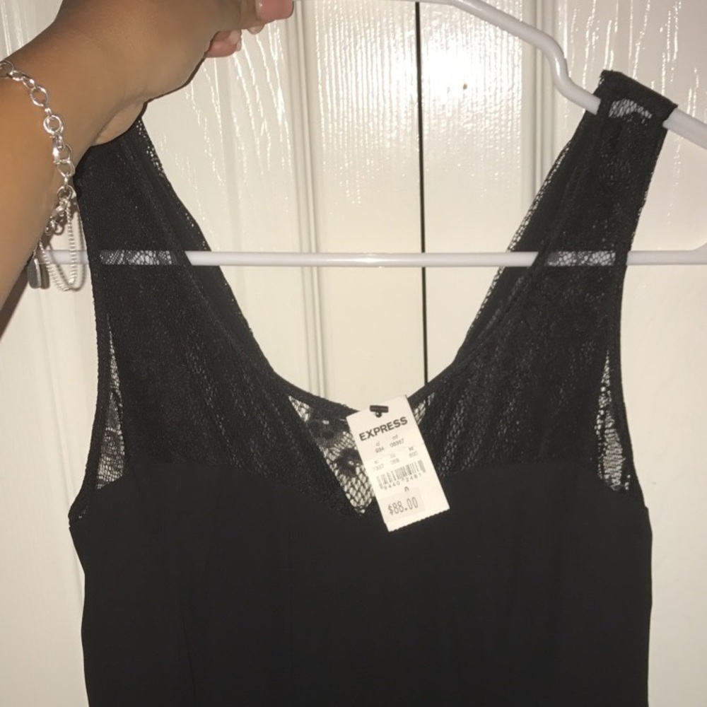 Little black lace dress